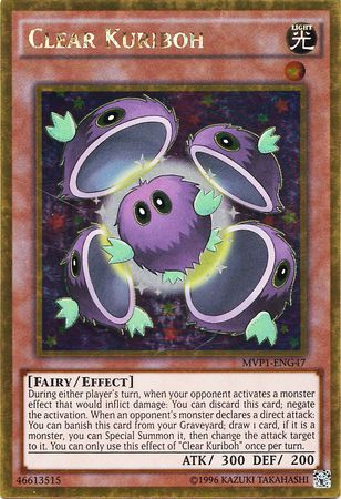 Clear Kuriboh MVP1 ENG47 Gold Rare Unlimited Clear Kuriboh MVP1 ENG47 Gold Rare Unlimited