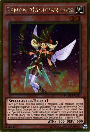 Lemon Magician Girl MVP1 ENG51 Gold Rare Unlimited Lemon Magician Girl MVP1 ENG51 Gold Rare Unlimited