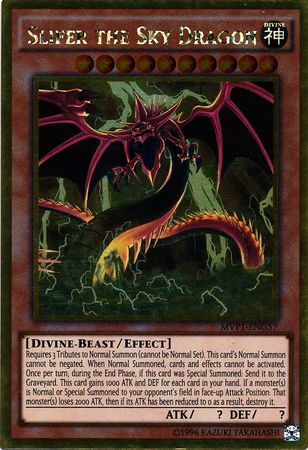 Slifer the Sky Dragon MVP1 ENG57 Gold Rare Unlimited Slifer the Sky Dragon MVP1 ENG57 Gold Rare Unlimited