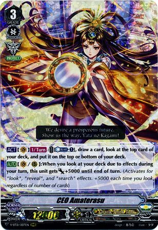 CEO Amaterasu V BT01 007EN Triple Rare RRR V Booster Set 1 Unite Team Q4 Singles CEO Amaterasu V BT01 007EN Triple Rare RRR V Booster Set 1 Unite Team Q4 Singles