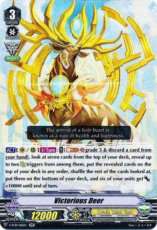 Victorious Deer V BT01 016EN Double Rare RR Victorious Deer V BT01 016EN Double Rare RR