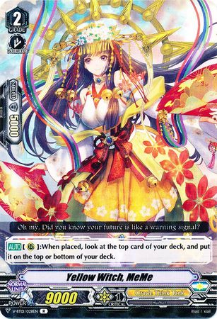 Yellow Witch MeMe V BT01 028EN Rare R Yellow Witch MeMe V BT01 028EN Rare R