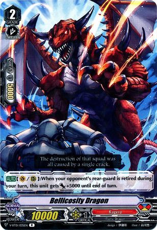 Bellicosity Dragon V BT01 035EN Rare R Bellicosity Dragon V BT01 035EN Rare R