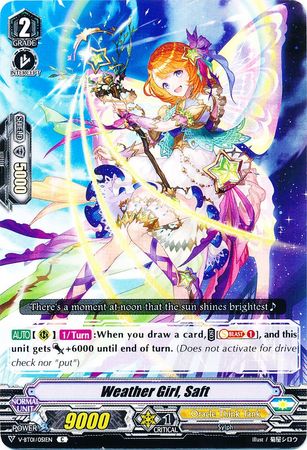Weather Girl Saft V BT01 051EN Common C V Booster Set 1 Unite Team Q4 Singles Weather Girl Saft V BT01 051EN Common C V Booster Set 1 Unite Team Q4 Singles