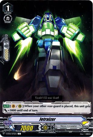 Jetraizer V BT01 075EN Common C V Booster Set 1 Unite Team Q4 Singles Jetraizer V BT01 075EN Common C V Booster Set 1 Unite Team Q4 Singles