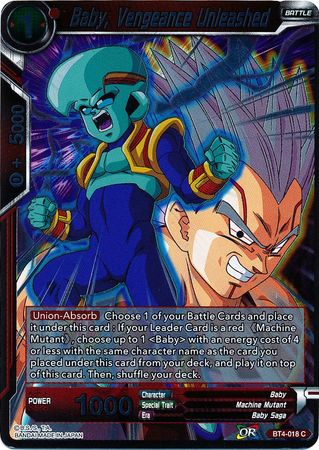 Baby Vengeance Unleashed BT4 018 Foil Common Baby Vengeance Unleashed BT4 018 Foil Common