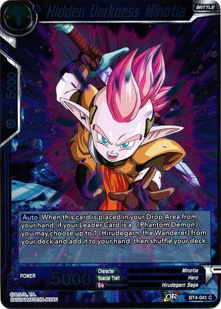 Hidden Darkness Minotia BT4 041 Foil Common Colossal Warfare Foil Singles Hidden Darkness Minotia BT4 041 Foil Common Colossal Warfare Foil Singles