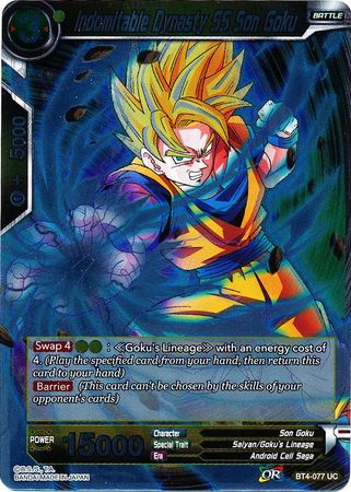 Indomitable Dynasty SS Son Goku BT4 077 Foil Uncommon Colossal Warfare Foil Singles Indomitable Dynasty SS Son Goku BT4 077 Foil Uncommon Colossal Warfare Foil Singles