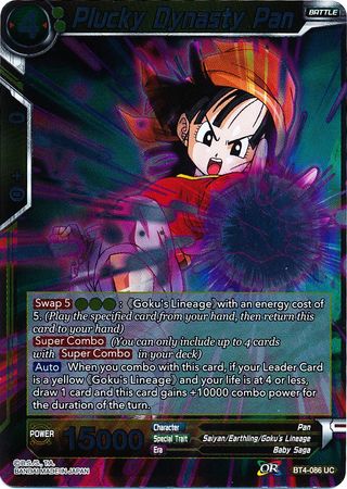 Plucky Dynasty Pan BT4 086 Foil Uncommon Plucky Dynasty Pan BT4 086 Foil Uncommon