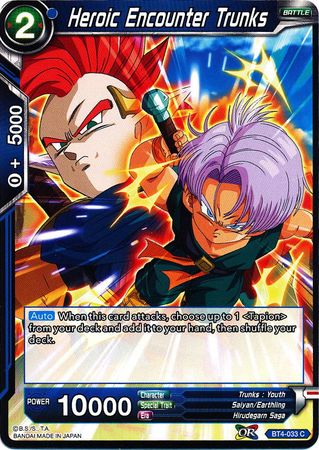 Heroic Encounter Trunks BT4 033 Common Colossal Warfare Non Foil Singles Heroic Encounter Trunks BT4 033 Common Colossal Warfare Non Foil Singles