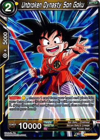 Unbroken Dynasty Son Goku BT4 079 Common Colossal Warfare Non Foil Singles Unbroken Dynasty Son Goku BT4 079 Common Colossal Warfare Non Foil Singles