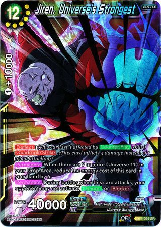 Jiren Universe s Strongest BT4 094 Super Rare Colossal Warfare Foil Singles Jiren Universe s Strongest BT4 094 Super Rare Colossal Warfare Foil Singles