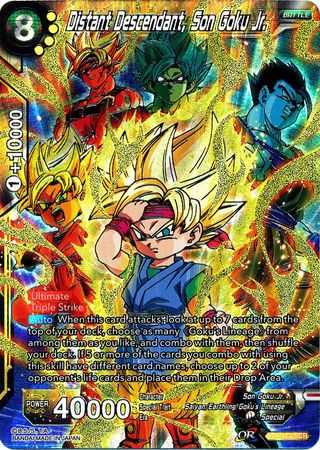 Distant Descendant Son Goku Jr BT4-123 SCR Dragon Ball Super Card Secret Rare 