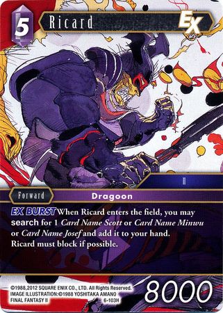 Ricard 6 103H Hero Opus VI Collection Singles Ricard 6 103H Hero Opus VI Collection Singles