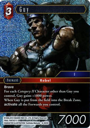 Guy 6 003H Hero Foil Opus VI Collection Foil Singles Guy 6 003H Hero Foil Opus VI Collection Foil Singles
