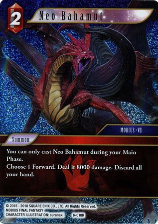 Neo Bahamut 6 018R Rare Foil Neo Bahamut 6 018R Rare Foil