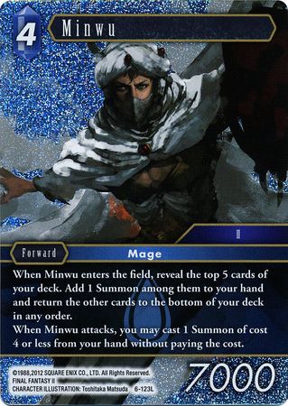 Minwu 6 123L Legend Foil Opus VI Collection Foil Singles Minwu 6 123L Legend Foil Opus VI Collection Foil Singles