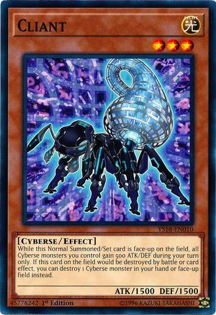 Cliant YS18 EN010 Common 1st Edition Starter Deck Codebreaker Singles Cliant YS18 EN010 Common 1st Edition Starter Deck Codebreaker Singles