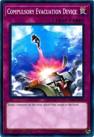 Compulsory Evacuation Device YS18 EN040 Common 1st Edition Starter Deck Codebreaker Singles Compulsory Evacuation Device YS18 EN040 Common 1st Edition Starter Deck Codebreaker Singles