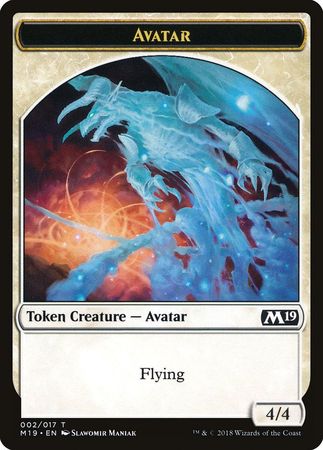 Avatar Token 002 017 Magic 2019 M19 Singles Avatar Token 002 017 Magic 2019 M19 Singles