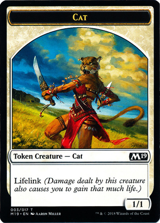 Cat Token 003 017 Magic 2019 M19 Singles Cat Token 003 017 Magic 2019 M19 Singles