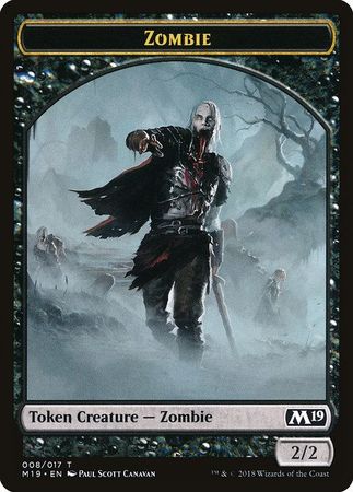 Zombie Token 008 017 Magic 2019 M19 Singles Zombie Token 008 017 Magic 2019 M19 Singles