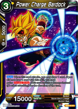 Power Charge Bardock SD5 02 Starter Rare Power Charge Bardock SD5 02 Starter Rare