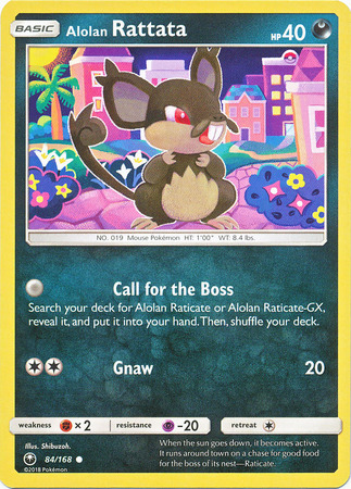 Alolan Rattata 84 168 Common Alolan Rattata 84 168 Common