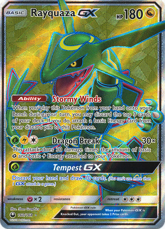 Pokemon TCG - SM7 - 068/096 (RR) - Rayquaza GX