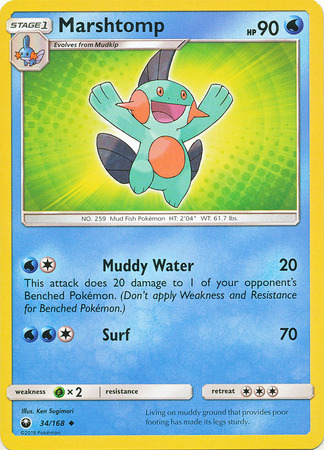 Marshtomp 34 168 Uncommon Sun Moon Celestial Storm Singles Marshtomp 34 168 Uncommon Sun Moon Celestial Storm Singles