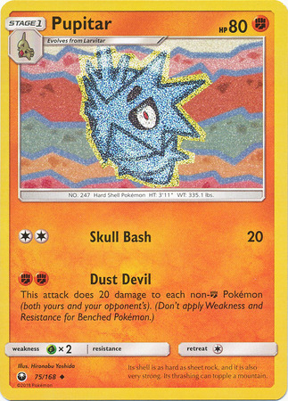 Pupitar 75 168 Uncommon Sun Moon Celestial Storm Singles Pupitar 75 168 Uncommon Sun Moon Celestial Storm Singles