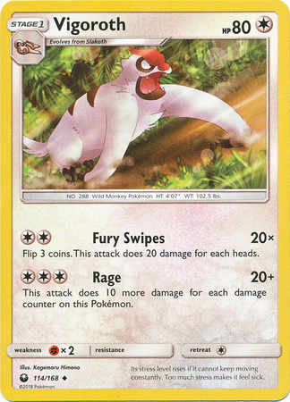 Vigoroth 114 168 Uncommon Vigoroth 114 168 Uncommon