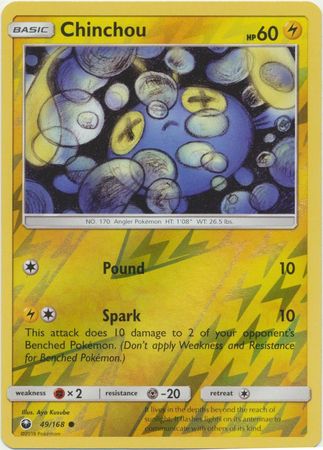 Chinchou 49 168 Common Reverse Holo Chinchou 49 168 Common Reverse Holo