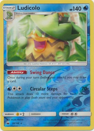 Ludicolo 38 168 Holo Rare Reverse Holo Sun Moon Celestial Storm Reverse Holo Singles Ludicolo 38 168 Holo Rare Reverse Holo Sun Moon Celestial Storm Reverse Holo Singles