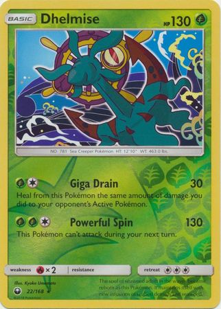 Dhelmise 22 168 Rare Reverse Holo Sun Moon Celestial Storm Reverse Holo Singles Dhelmise 22 168 Rare Reverse Holo Sun Moon Celestial Storm Reverse Holo Singles