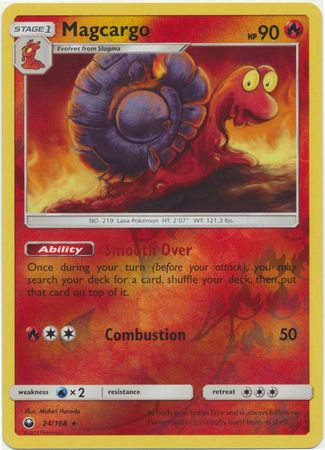 Magcargo 24 168 Rare Reverse Holo Magcargo 24 168 Rare Reverse Holo