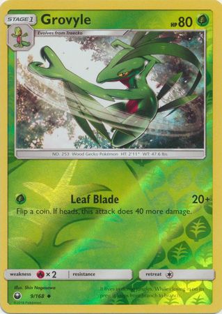 Grovyle 9 168 Uncommon Reverse Holo Grovyle 9 168 Uncommon Reverse Holo