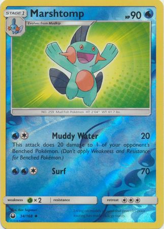 Marshtomp 34 168 Uncommon Reverse Holo Sun Moon Celestial Storm Reverse Holo Singles Marshtomp 34 168 Uncommon Reverse Holo Sun Moon Celestial Storm Reverse Holo Singles