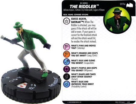 Batman the Animated Series ~ THE RIDDLER #017a HeroClix uncommon miniature #17a 