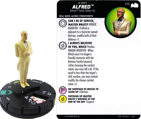 Heroclix Batman The Animated Series War common Alfred 006 