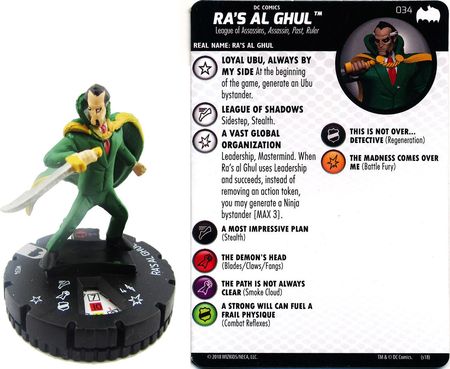 Ra s Al Ghul 034 Batman The Animated Series DC Heroclix DC Batman The Animated Series Singles Ra s Al Ghul 034 Batman The Animated Series DC Heroclix DC Batman The Animated Series Singles