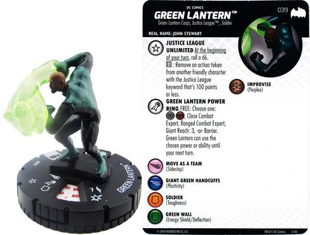 1x HeroClix Green Lantern Movie Series Figure R'Amey Holl #008 Card 