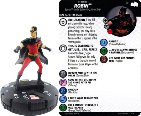 Heroclix Batman the Animated Series Robin #102 Rare w/ Card Starter Set 