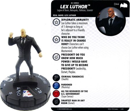 Lex Luthor #051 Unique DC Heroclix Icons NM DC