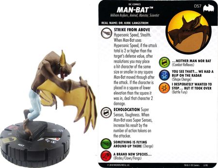 Man Bat 057 Batman The Animated Series DC Heroclix DC Batman The Animated Series Singles Man Bat 057 Batman The Animated Series DC Heroclix DC Batman The Animated Series Singles