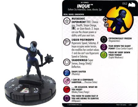 Inque 062 Batman The Animated Series DC Heroclix DC Batman The Animated Series Singles Inque 062 Batman The Animated Series DC Heroclix DC Batman The Animated Series Singles