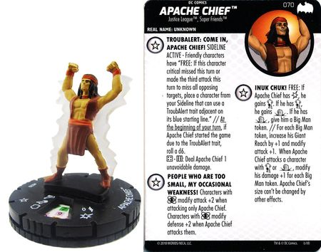 Apache Chief #070 Chase Rare Batman The Animated Series DC Heroclix