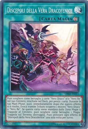 Discepoli Della Vera Dracofenice OP05 IT011 Super Rare Italian Yugioh Cards Discepoli Della Vera Dracofenice OP05 IT011 Super Rare Italian Yugioh Cards