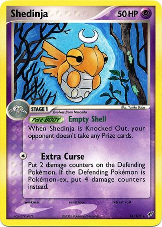 Shedinja 14 107 Rare Theme Deck Exlusive Pokemon Theme Deck Exclusives Shedinja 14 107 Rare Theme Deck Exlusive Pokemon Theme Deck Exclusives