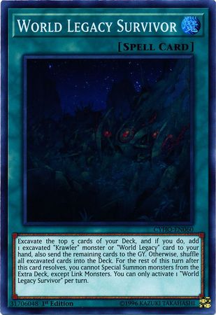 World Legacy Survivor CYHO EN060 Super Rare 1st Edition Cybernetic Horizon 1st Edition Singles World Legacy Survivor CYHO EN060 Super Rare 1st Edition Cybernetic Horizon 1st Edition Singles